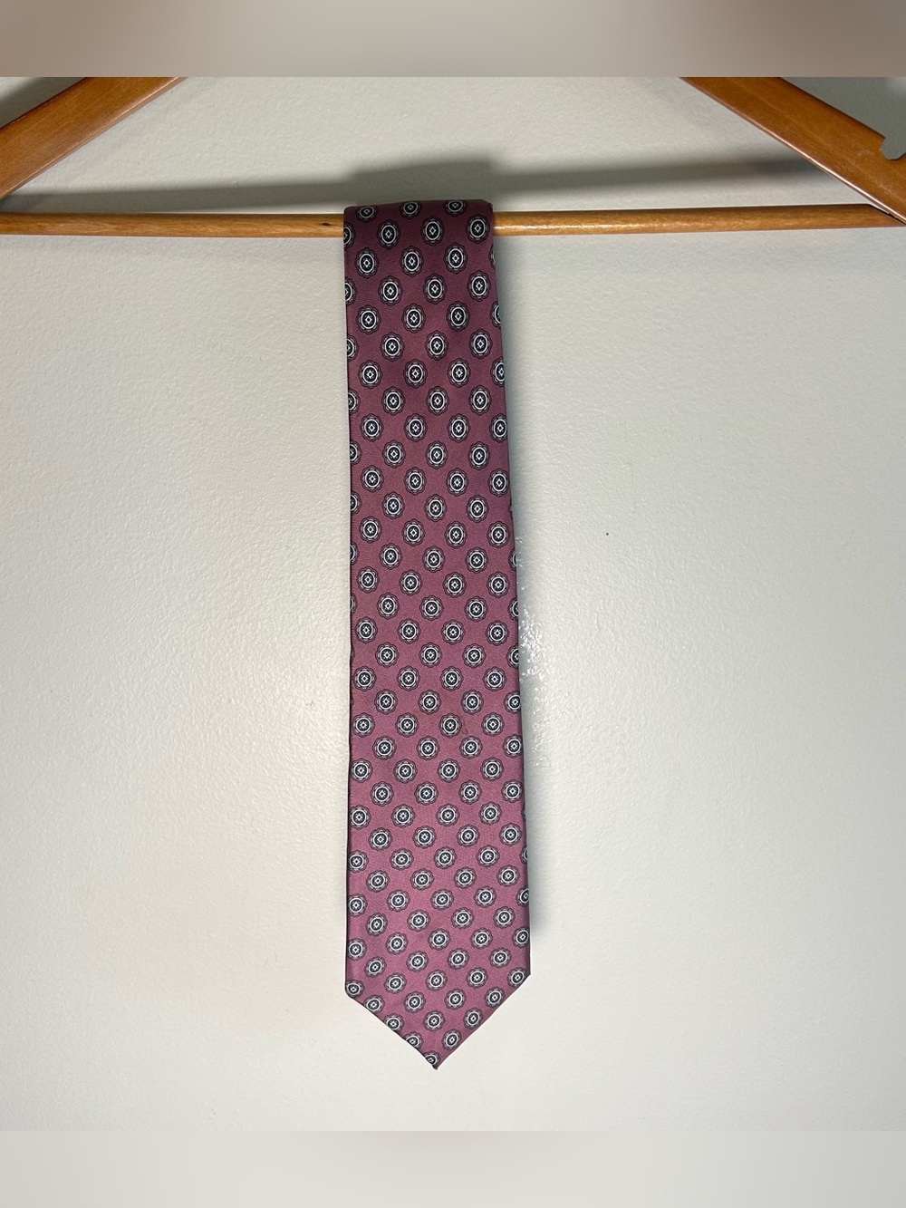 Christian Dior Monsieur 100% Silk Tie Geometric Woven In Italy Vintage USA 57”